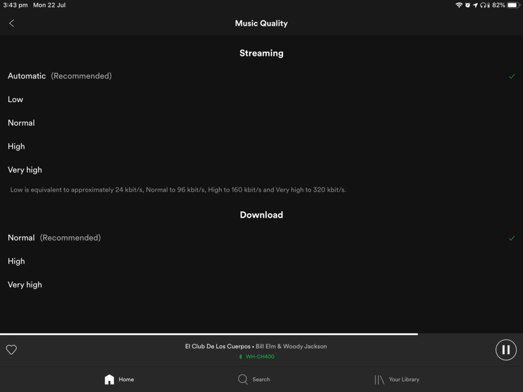 Spotify Data - Spotify's Streaming & Download data options